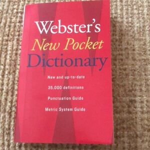 Webster new pocket dictionary